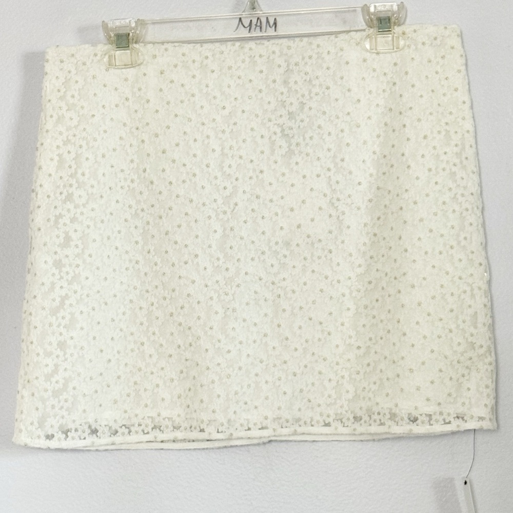 Reformation White Floral Veranda Mini Skirt - 10